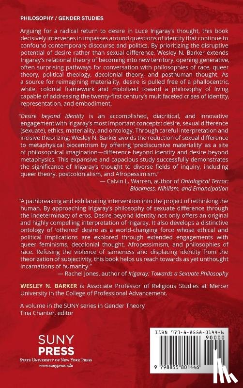 Barker, Wesley N. - Desire beyond Identity