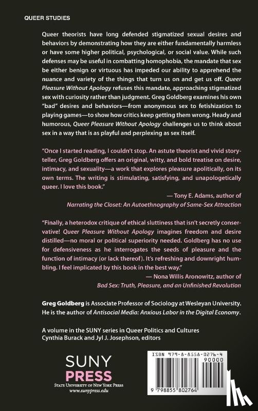 Goldberg, Greg - Queer Pleasure Without Apology