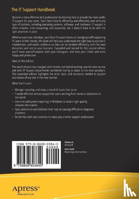 Halsey, Mike - The IT Support Handbook