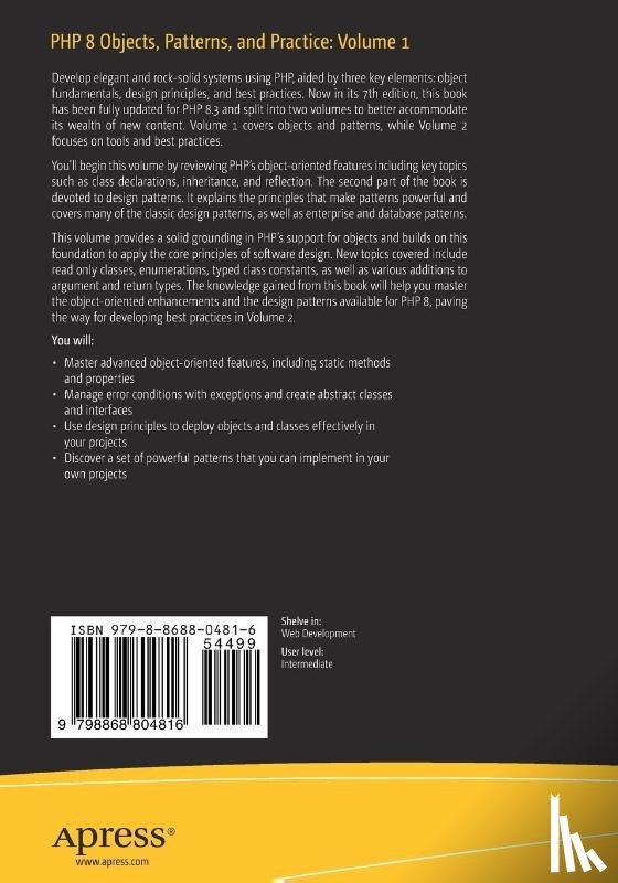 Zandstra, Matt - PHP 8 Objects, Patterns, and Practice: Volume 1