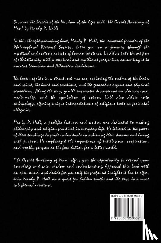 Hall, Manly P. - The Occult Anatomy of Man