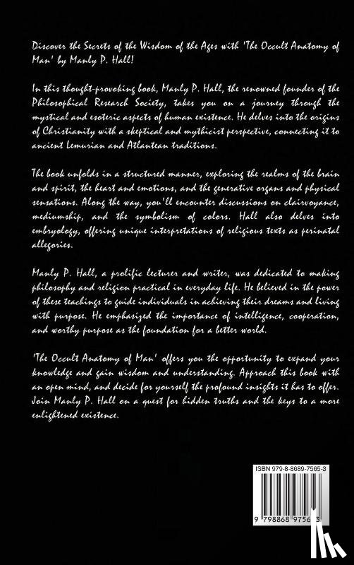 Hall, Manly P. - The Occult Anatomy of Man