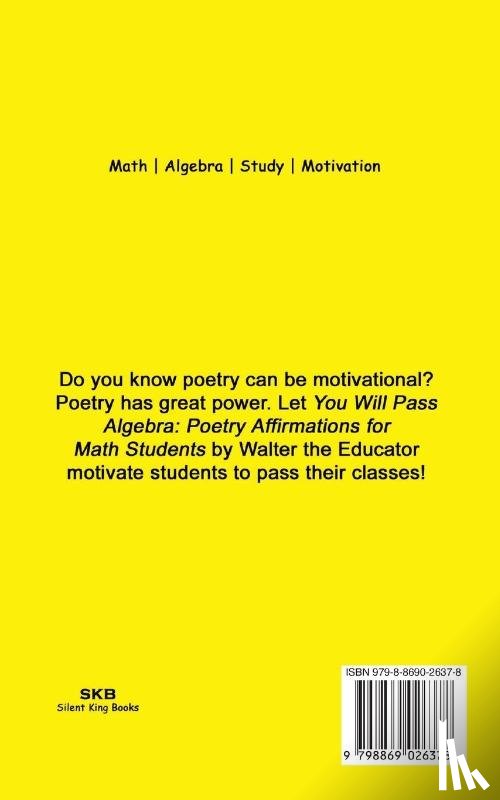 Walter the Educator - You Will Pass Algebra