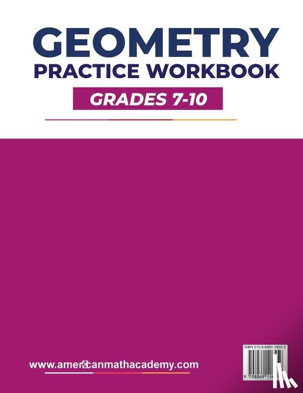 Academy, American Math - GEOMETRY PRACTICE WORKBOOK