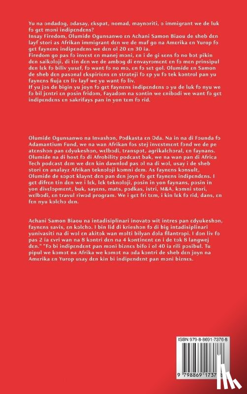 Ogunsanwo, Olumide, Biaou, Achani Samon - FIREDOM