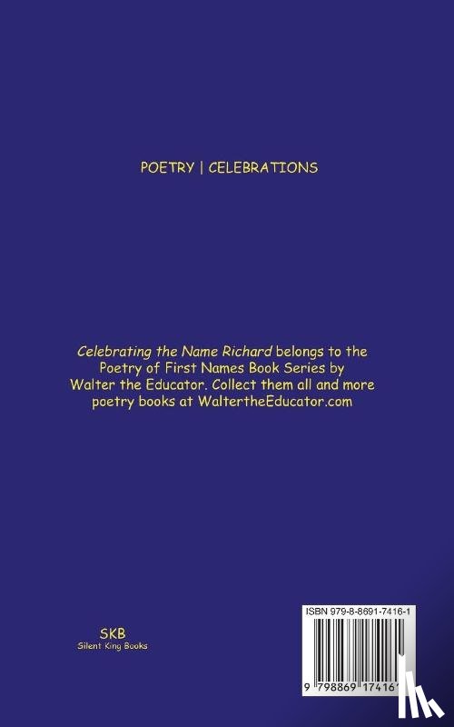 Walter the Educator - Celebrating the Name Richard