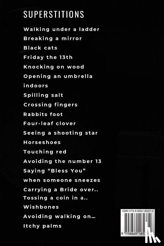 Garrett, Porsha - Superstitions