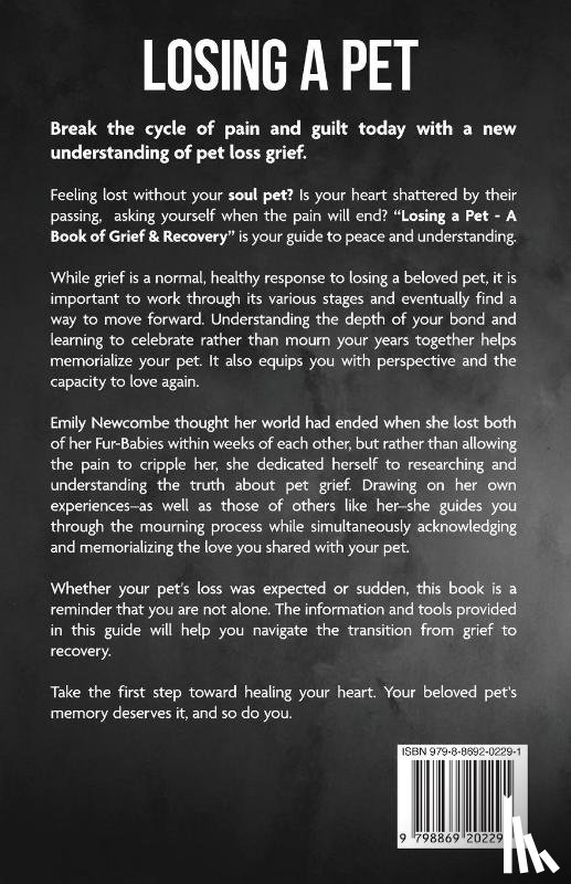 Newcombe, Emily - Losing A Pet - A Book of Grief & Recovery