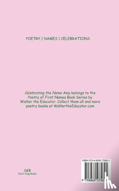 Walter the Educator - Celebrating the Name Amy