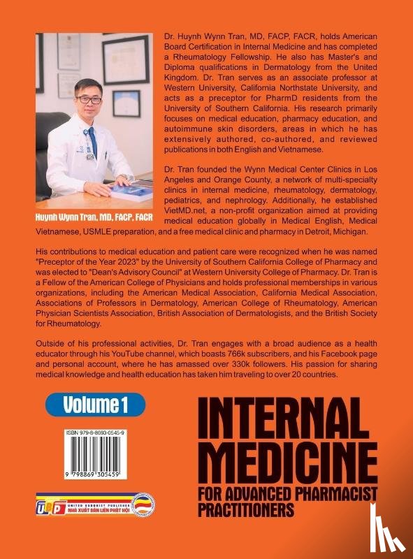 Huynh Wynn Tran, Md Facp Facr - Internal Medicine for Advanced Pharmacist Practitioners - Volume 1
