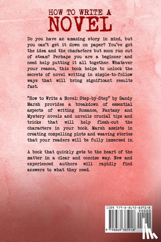 Marsh, Sandy - How to Write a Novel