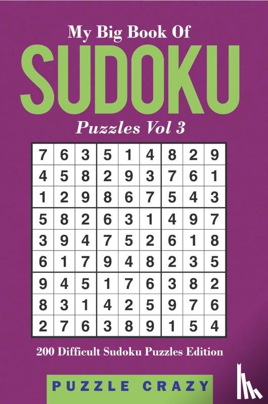 Puzzle Crazy - My Big Book Of Soduku Puzzles Vol 3