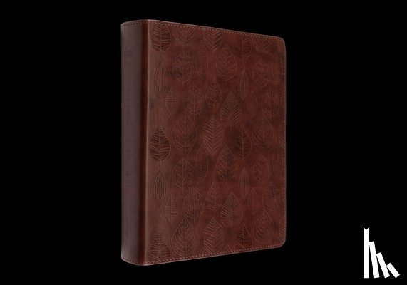  - ESV Single Column Journaling Bible (Trutone, Chestnut, Leaves Design)