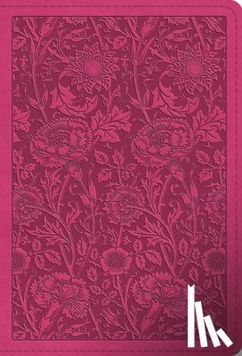 Esv Bibles - ESV Large Print Compact Bible, Red Letter (Trutone, Berry, Floral Design)