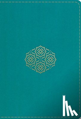 Esv Bibles - ESV Large Print Compact Bible, Red Letter (Trutone, Teal, Bouquet Design)