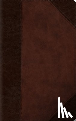 Esv Bibles - ESV Large Print Compact Bible, Red Letter (Trutone, Brown/Walnut, Portfolio Design)