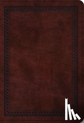 Esv Bibles - ESV Value Large Print Compact Bible (Trutone, Mahogany, Border Design)