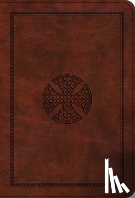Esv Bibles - ESV Large Print Compact Bible (Trutone, Brown, Mosaic Cross Design)