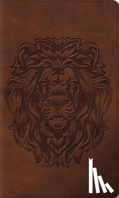 Esv Bibles - ESV Thinline Bible, Red Letter (Trutone, Brown, Royal Lion Design)
