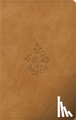 Esv Bibles - ESV Giant Print Personal Size Bible, Red Letter, Thumb Indexed (Trutone, Nubuck Caramel, Wildflower Design)