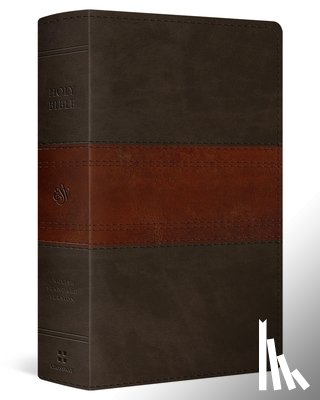 Esv Bibles - ESV Large Print Personal Size Bible, Red Letter, Thumb Indexed (Trutone, Forest/Tan, Trail Design)