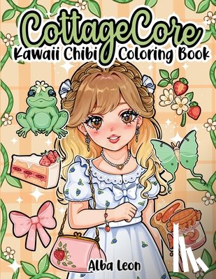Leon, Alba - Cottagecore Kawaii Chibi Coloring Book: Cozy whimsical anime girls in aesthetic fashion featuring enchanted forests, cute woodland creatures, countrys