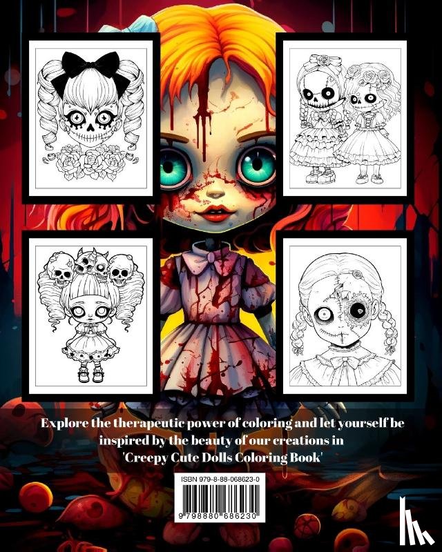 Peay, Regina - Cute and Creepy Dolls Coloring Book