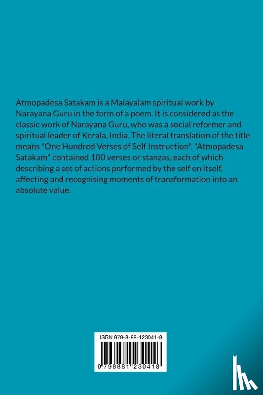 Guru, Sree Narayana - Atmopadesa Satakam