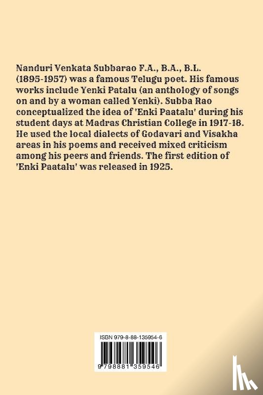 Subbarao, Nanduri Venkata - Enki Paatalu