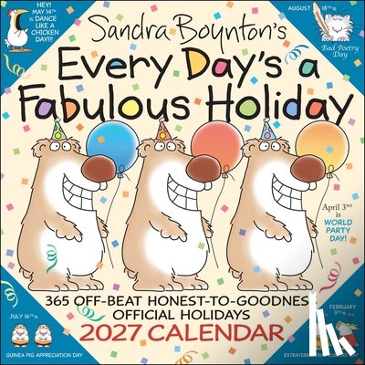 Boynton, Sandra - Sandra Boynton's Every Day's a Fabulous Holiday 2027 Wall Calendar
