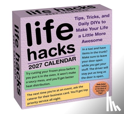 Bradford, Keith, 1000lifehacks.com - Life Hacks 2027 Day-to-Day Calendar