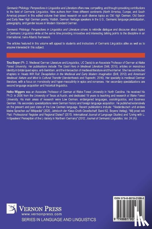 Wiggers, Heiko - Germanic Philology