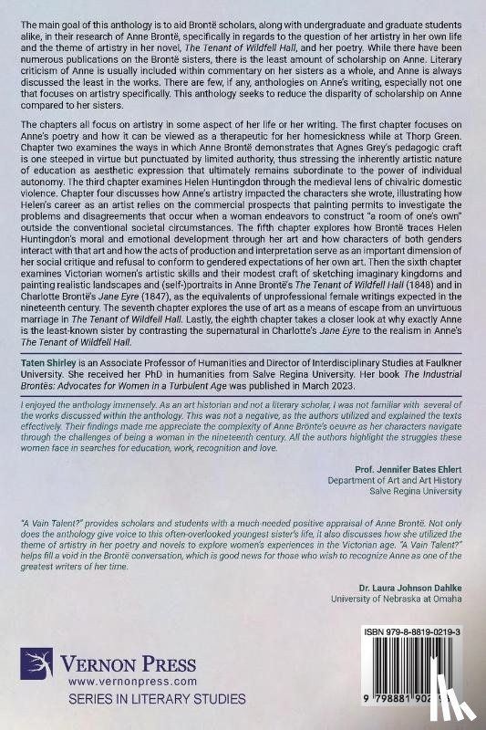  - A Vain Talent? The Question of Female Artistry in the Life and Work of Anne Brontë