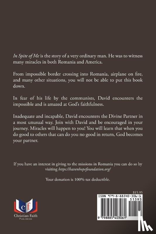 Minor, David - In Spite of Me