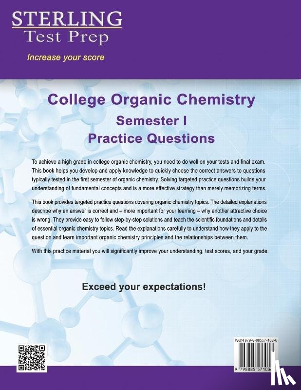 Test Prep, Sterling - College Organic Chemistry Semester I
