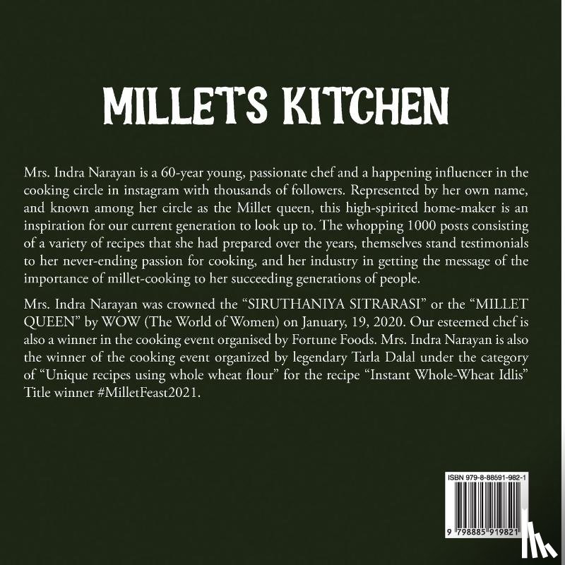 Indra Narayan - Millets kitchen