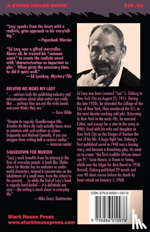 Lacy, Ed - Breathe No More, My Lady / Shakedown for Murder