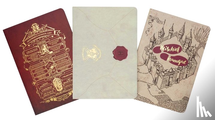 Insight Editions - Harry Potter: Welcome to Hogwarts Planner Notebook Collection (Set of 3)