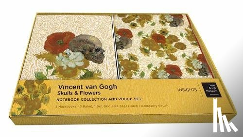 Editions, Insight - Van Gogh Skulls and Flowers Notebook Collection and Pouch Set