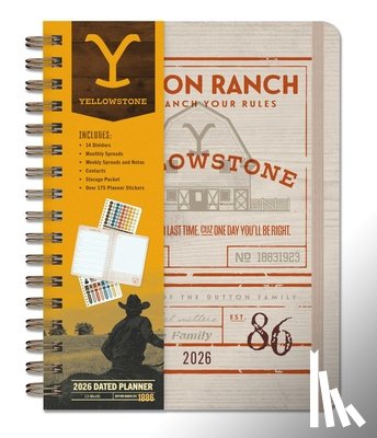 Insight Editions - 2026 Yellowstone: The Dutton Ranch 13-Month Weekly Planner