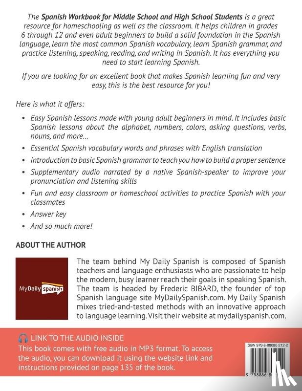 My Daily Spanish - Spanish Workbook for Middle School and High School Students - Grades 6-12