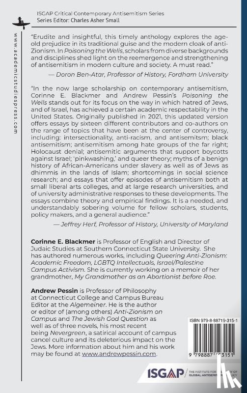Blackmer, Corinne E. - Poisoning the Wells: Antisemitism in Contemporary America
