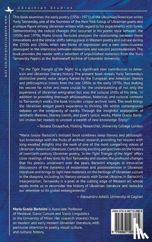 Bartolini, Maria Grazia - "In the Tight Triangle of the Night"