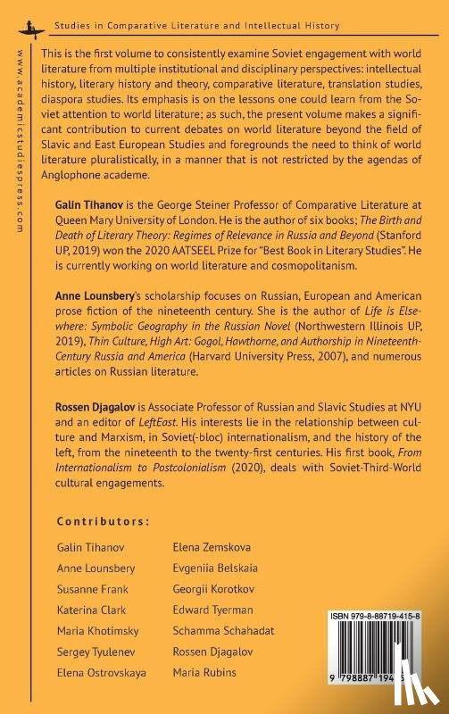  - World Literature in the Soviet Union