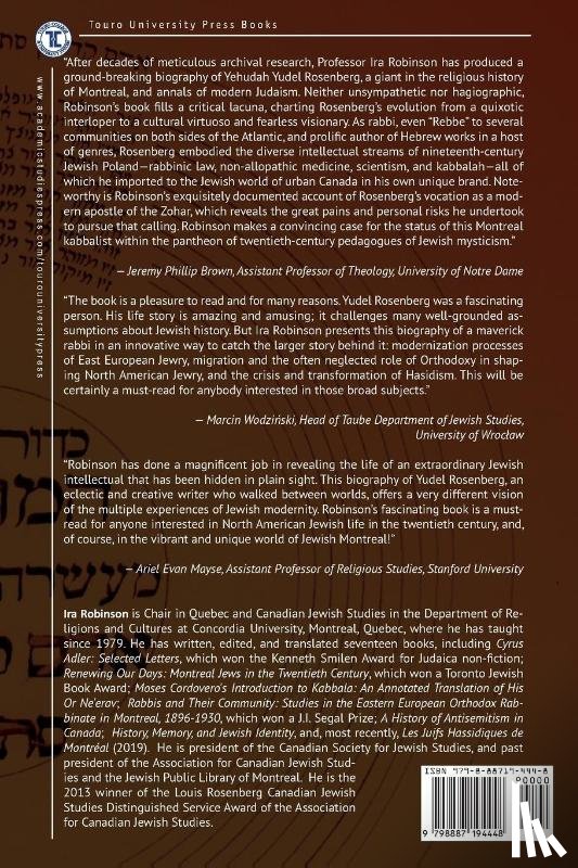 Robinson, Ira - A Kabbalist in Montreal