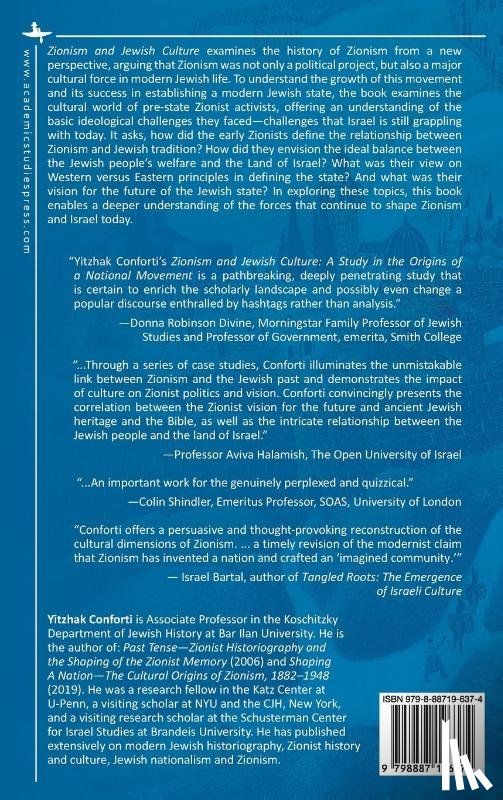 Conforti, Yitzhak - Zionism and Jewish Culture
