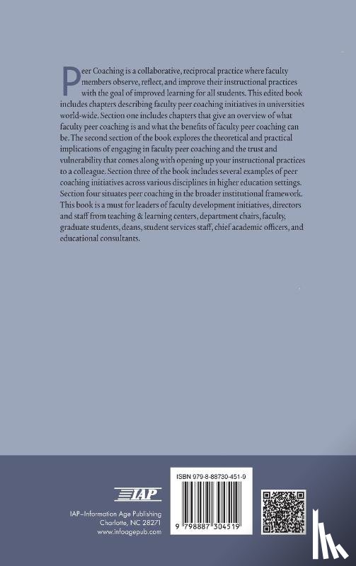  - Faculty Peer Coaching in Higher Education