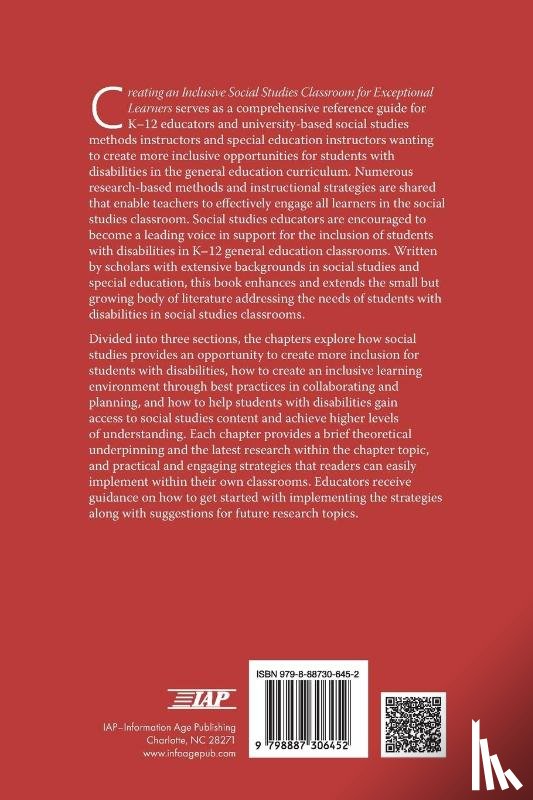  - Creating an Inclusive Social Studies Classroom for Exceptional Learners
