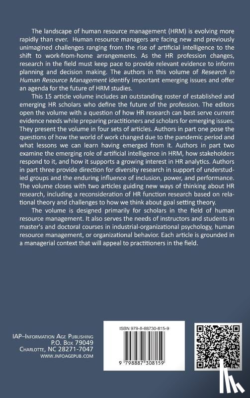 Stone, Dianna L. (University of New Mexico, Dulebohn, James H. (Michigan State University, Murray, Brian (University of Dallas, Lukaszewski, Kimberly M. (Wright State University - The Future of Human Resource Management