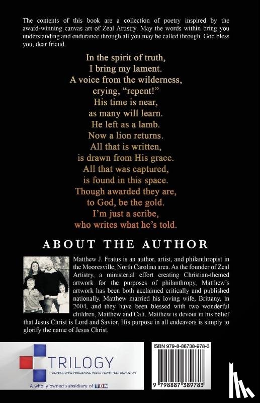 Fratus, Matthew J - Sackcloth & Ashes